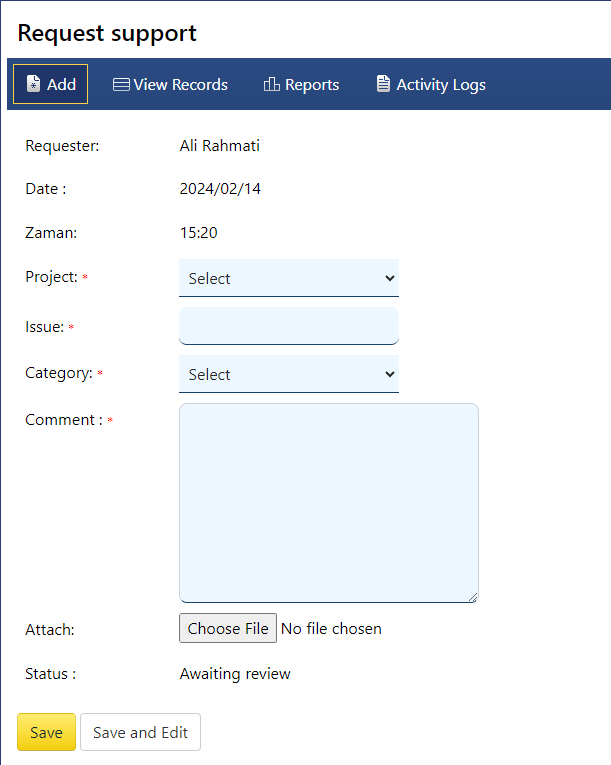 support process